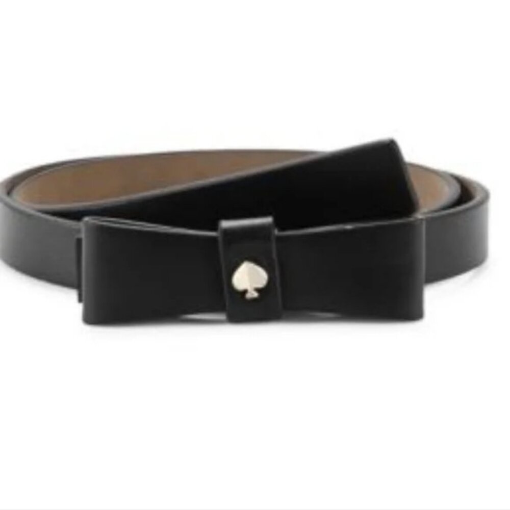 KATE SPADE black belt with front bow Size Medium New with tags